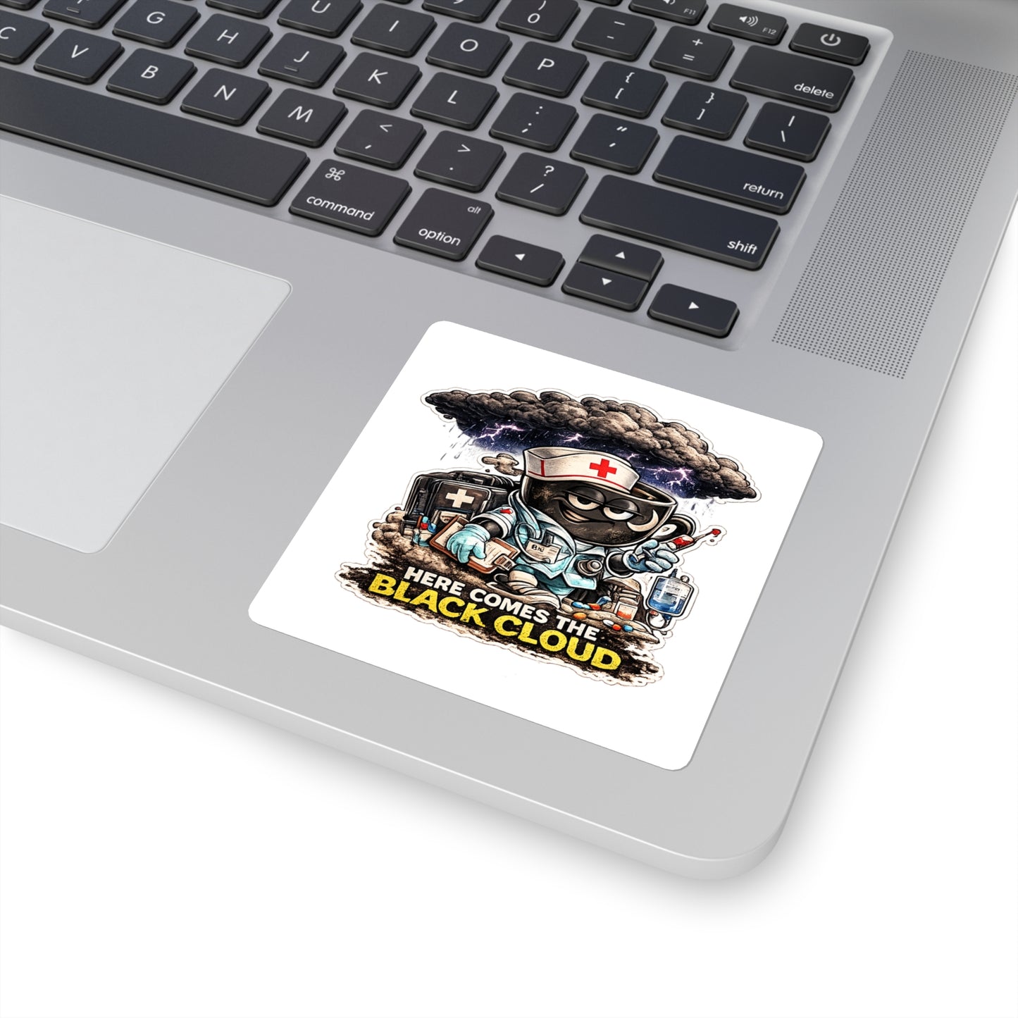 Here Comes The Black Cloud Sticker