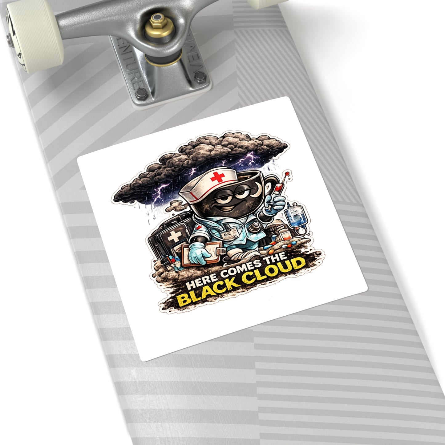 Here Comes The Black Cloud Sticker