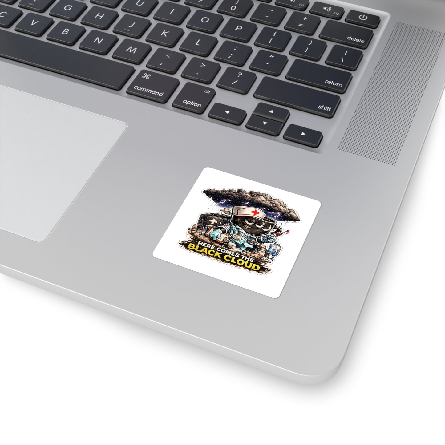 Here Comes The Black Cloud Sticker